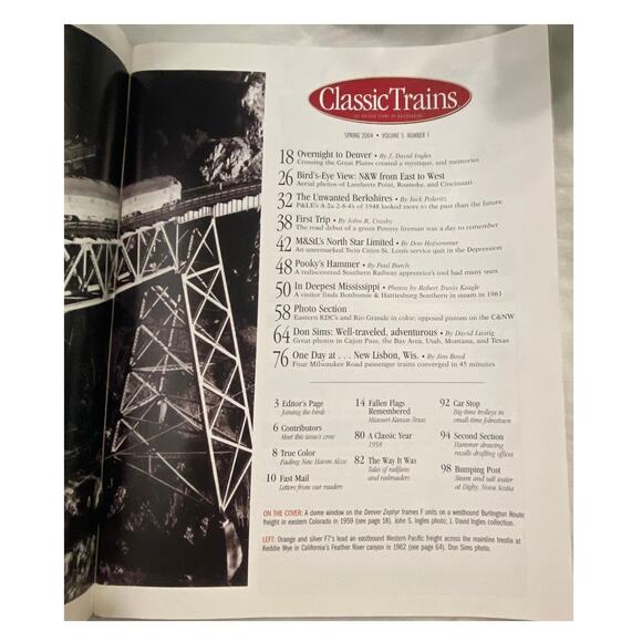 Vtg Lot 4 Classic Trains 2004 Magazine Full Year Steam Cars Locomotive Diesel - Picture 4 of 11